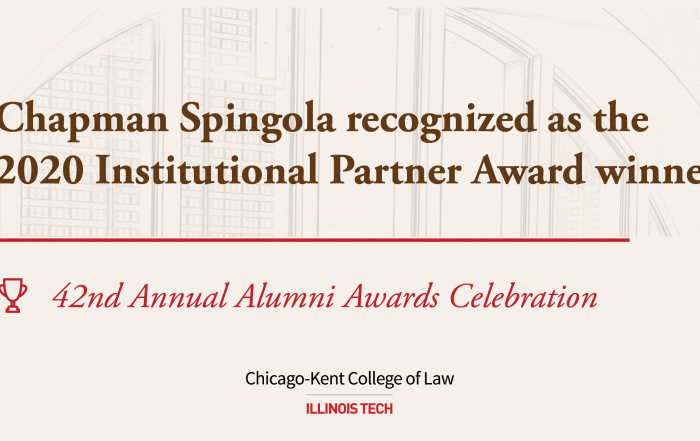 Chapman Spingola award